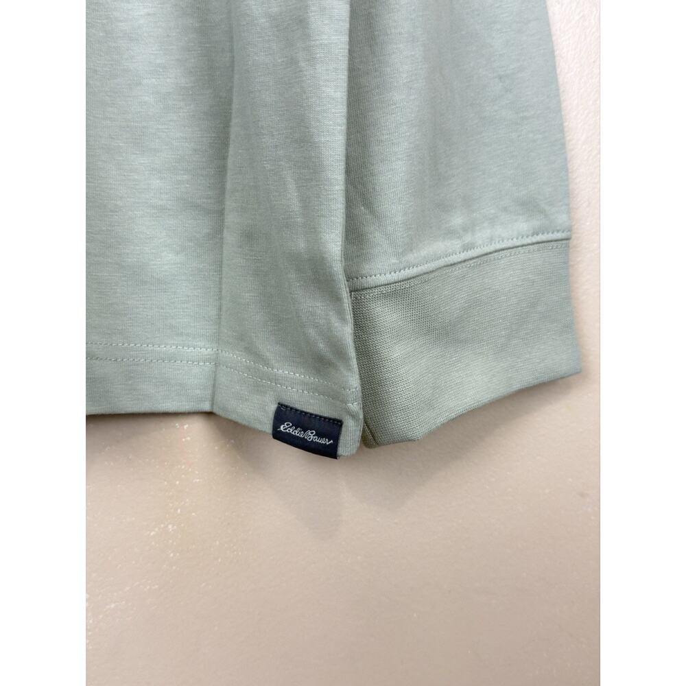 Eddie Bauer Men’s Long Sleeve T-Shirt Green Active Wear Crew Neck Size L NWT - Picture 3 of 11